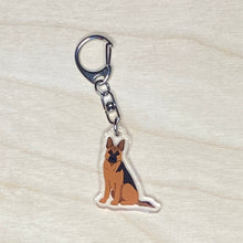 Load image into Gallery viewer, German Shepherd acrylic zipper pull
