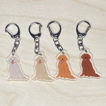 Load image into Gallery viewer, Golden Retriever (#2) acrylic zipper pull
