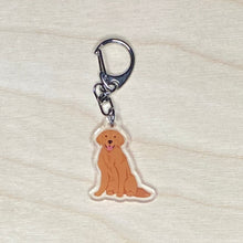 Load image into Gallery viewer, Golden Retriever (#4) acrylic zipper pull
