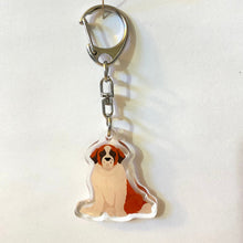 Load image into Gallery viewer, St. Bernard acrylic zipper pull
