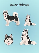 Load image into Gallery viewer, Alaskan Malamute Vinyl Sticker Set
