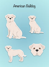 Load image into Gallery viewer, American Bulldog Vinyl Sticker Set
