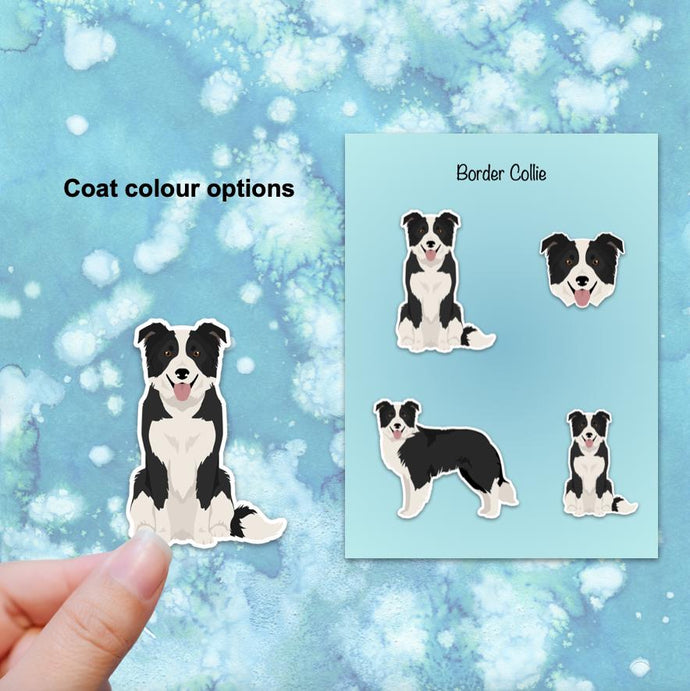 Border Collie Vinyl Stickers Set