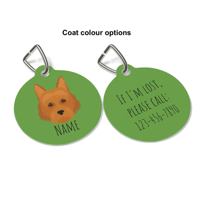 Australian Terrier ID Tag Personalized