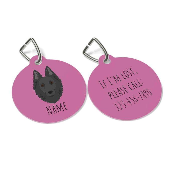 Belgian Sheepdog ID Tag Personalized