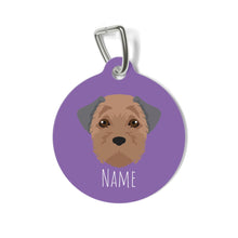 Load image into Gallery viewer, Border Terrier ID Tag Personalized
