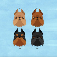 Load image into Gallery viewer, Brussels Griffon (cropped ears) ID Tag Personalized
