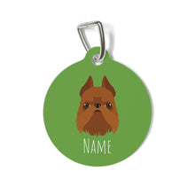 Load image into Gallery viewer, Brussels Griffon (cropped ears) ID Tag Personalized
