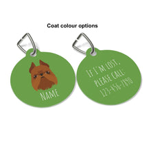 Load image into Gallery viewer, Brussels Griffon (cropped ears) ID Tag Personalized
