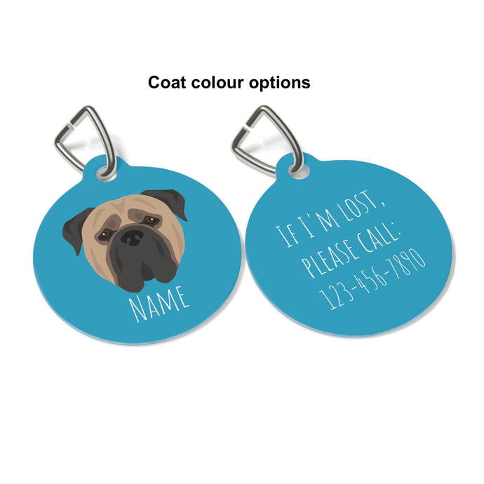 Bullmastiff ID Tag Personalized