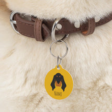 Load image into Gallery viewer, Black and Tan Coonhound ID Tag Personalized
