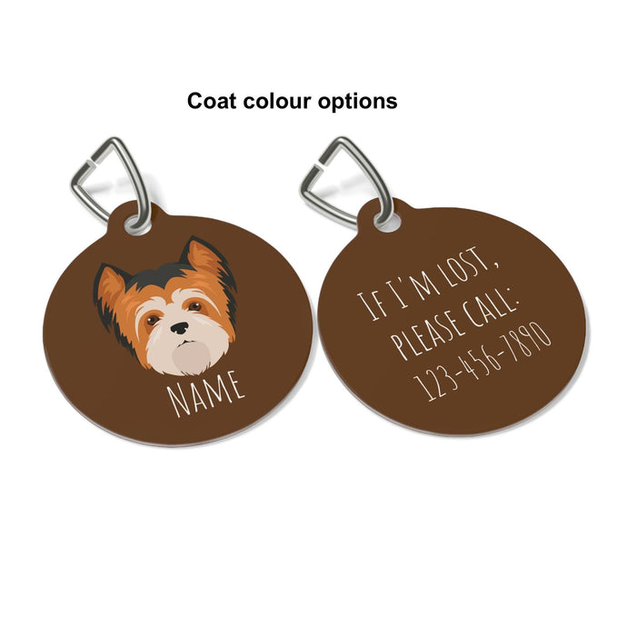 Biewer Terrier ID Tag Personalized