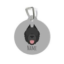 Load image into Gallery viewer, Bouvier des Flandres (cropped ears) ID Tag Personalized
